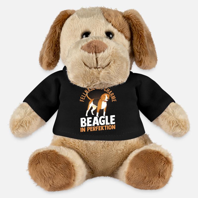 Chien Beagle - Chien en peluche Helge MiniFeet® - noir