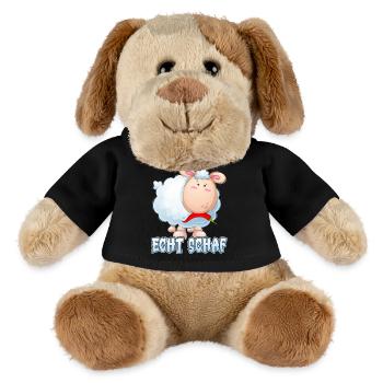 Echt Schaf Norddeutsch Lamm Schäfchen Schäfer - MiniFeet® Hund Helge - Schwarz - Vorne