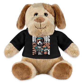 URBAN CHIC: HUND UMARMT DAS STADTLEBEN MIT STIL - MiniFeet® Hund Helge - Schwarz - Vorne
