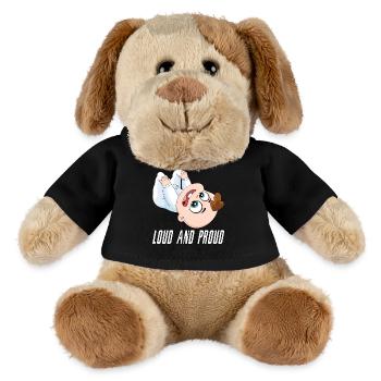 Loud And Proud Pregnancy Mother Child Parents - MiniFeet® Dog Helge - black - Front