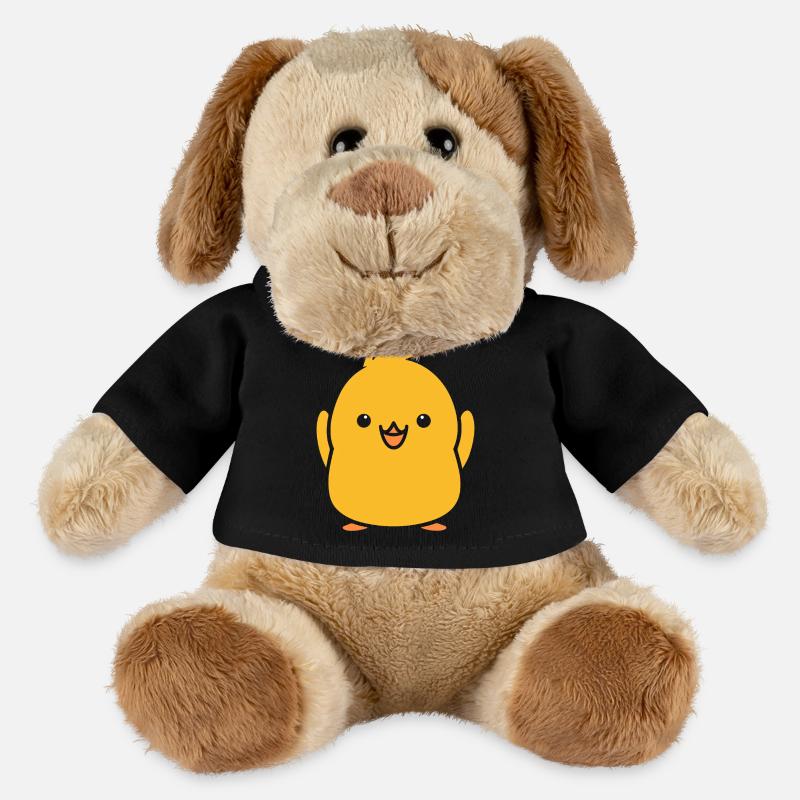poussin - Chien en peluche Helge MiniFeet® - noir