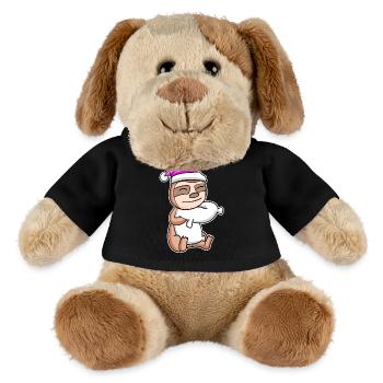 Sloth Tired Sleeping Sleeping Girl - MiniFeet® Dog Helge - black - Front