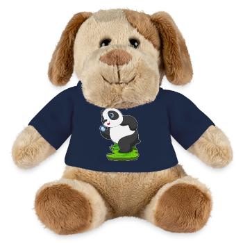 Panda Jogger Jogging Sport - Chien en peluche Helge MiniFeet® - bleu marine - Devant
