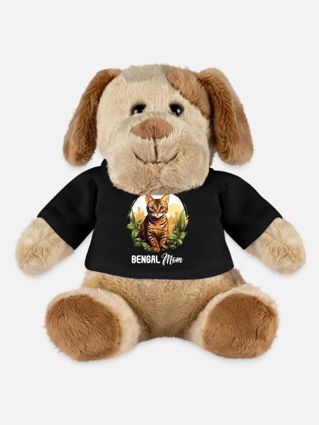 Chat du Bengale Bengalkatze - Chien en peluche Helge MiniFeet® - noir