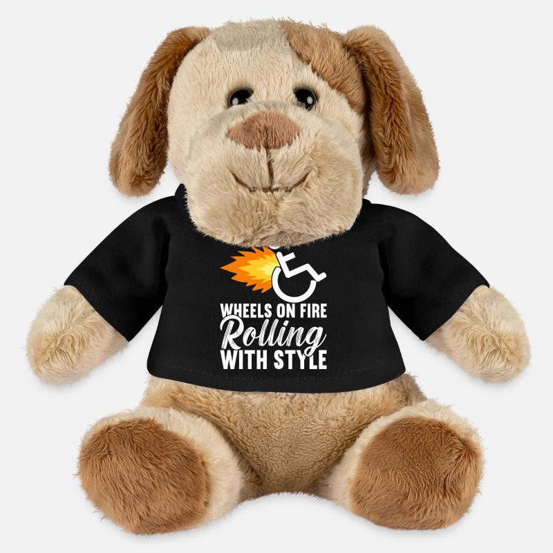 Rollstuhlfahrer Rollstuhl - MiniFeet® Hund Helge - Schwarz