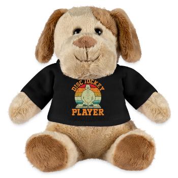 Disc Jockey Player Retro Disco Hall Disc Jockeys - MiniFeet® Hund Helge - Schwarz - Vorne