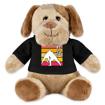 Sumo Rétro - Chien en peluche Helge MiniFeet® - noir - Devant