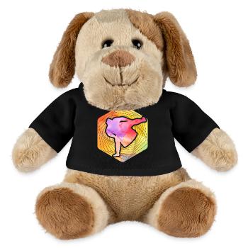 Sumo - Chien en peluche Helge MiniFeet® - noir - Devant