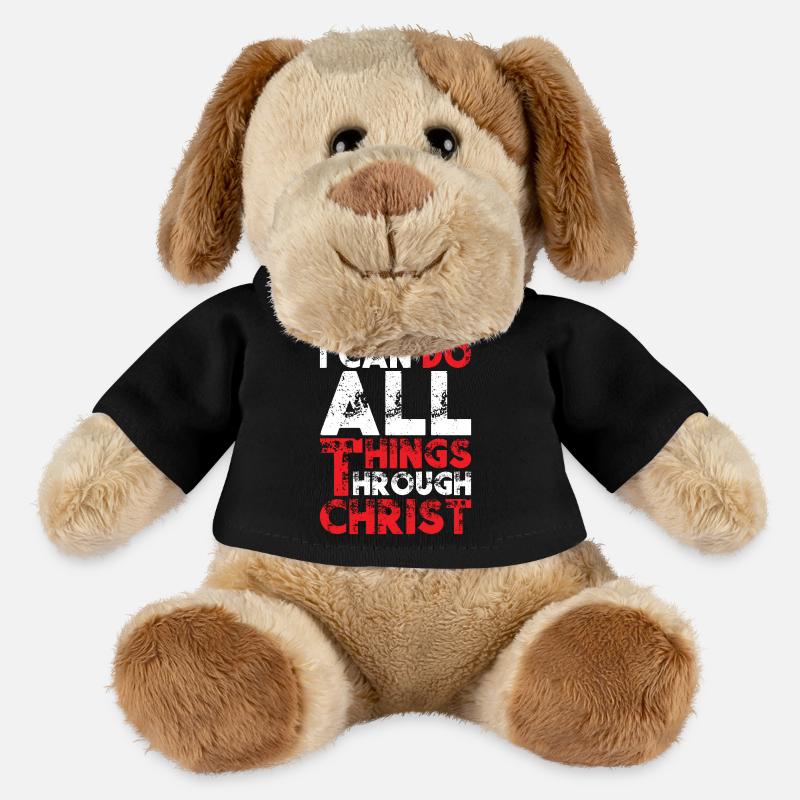 I Can Do All Things Through Christ - MiniFeet® Dog Helge - black