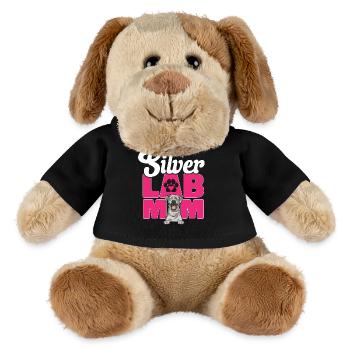 Silver Labrador Retriever Silver Lab - MiniFeet® Dog Helge - black - Front
