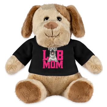 Silver Labrador Retriever Silver Lab - MiniFeet® Dog Helge - black - Front