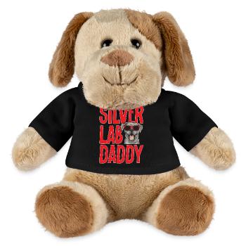 Silver Labrador Retriever Silver Lab - MiniFeet® Dog Helge - black - Front