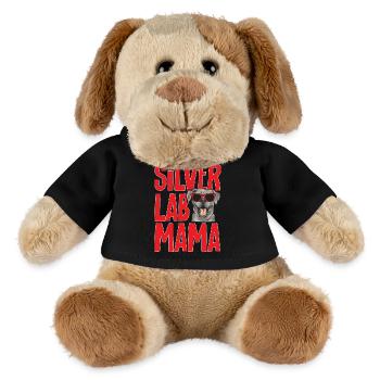 Silver Labrador Retriever Silver Lab - MiniFeet® Dog Helge - black - Front