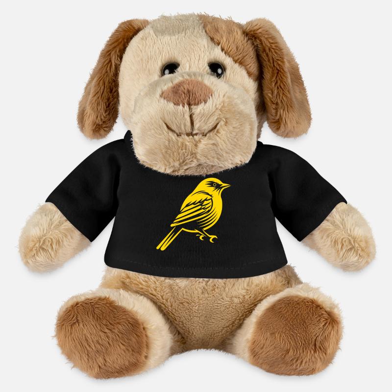Canari - Chien en peluche Helge MiniFeet® - noir