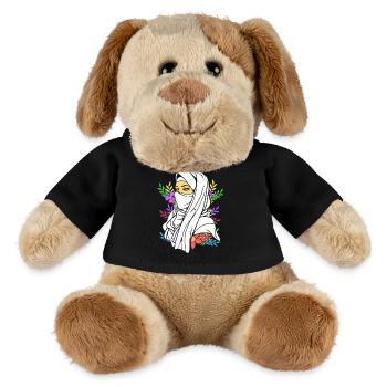 Muslim Islam Moslem Muslima Eid Mubarak - MiniFeet® Dog Helge - black - Front