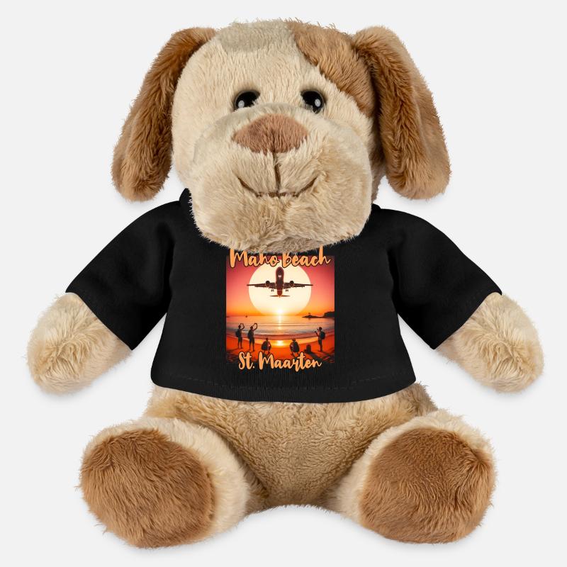 Maho Beach Flugzeug - MiniFeet® Hund Helge - Schwarz