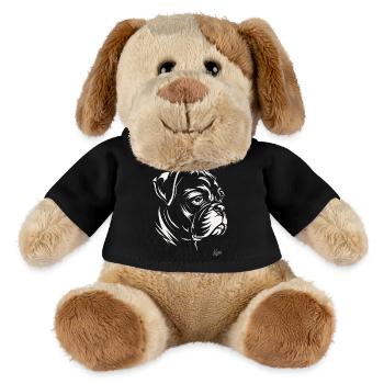 Beastly good: Boxer dog design - MiniFeet® Dog Helge - black - Front