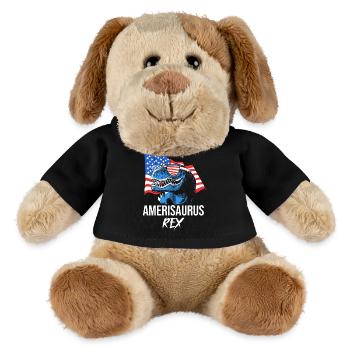 Vierter Juli Nationalfarben Nationalfeiertag USA - MiniFeet® Hund Helge - Schwarz - Vorne