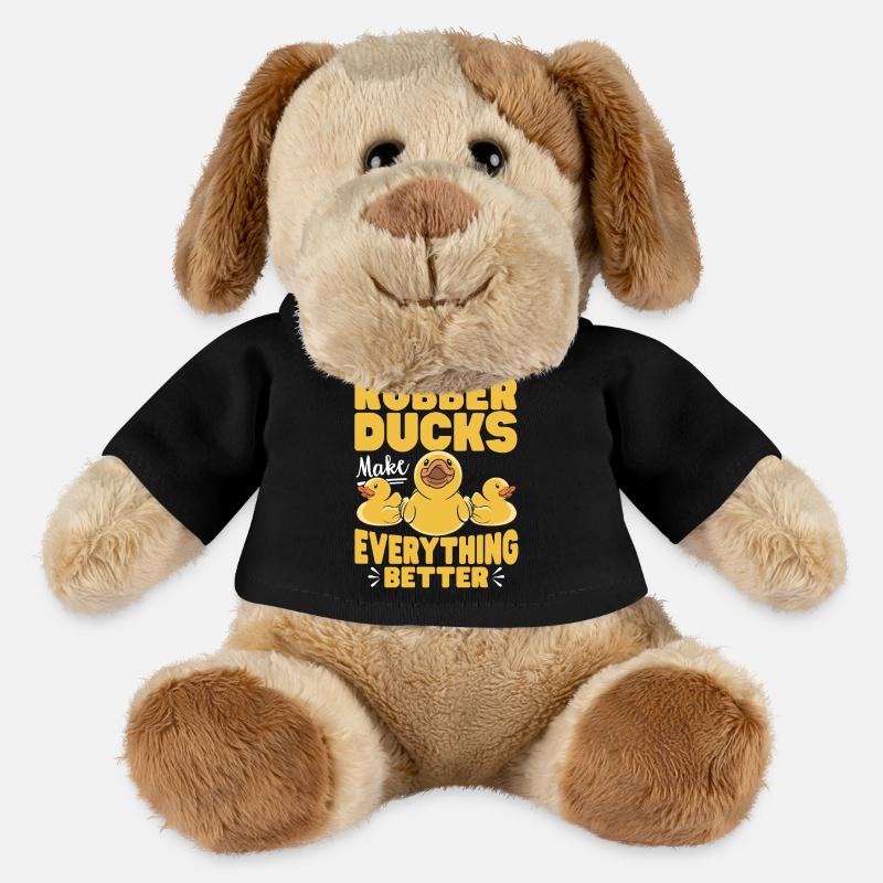 Quietscheentchen Quietscheente Gummiente - MiniFeet® Hund Helge - Schwarz