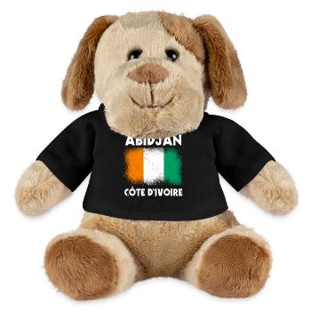 Abidjan, Côte d’Ivoire - Chien en peluche Helge MiniFeet® - noir - Devant