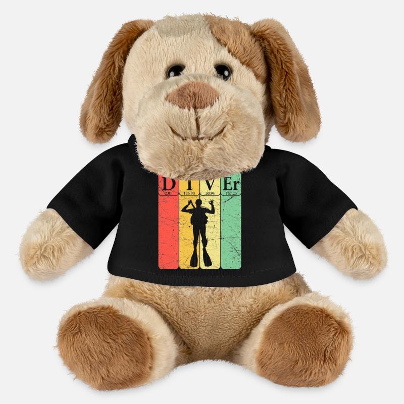 Scuba Diver Periodic Table Elements Scuba Diving - MiniFeet® Hund Helge - Schwarz