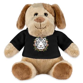 Weißer Tiger - MiniFeet® Hund Helge - Schwarz - Vorne