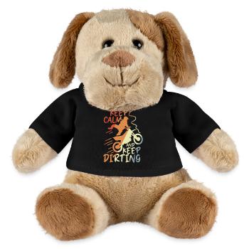 Keep Calm and Keep Dirting - MiniFeet® Hund Helge - Schwarz - Vorne