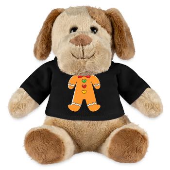 Gingerbread Man Gingerbread Heart Gingerbread Snacking - MiniFeet® Dog Helge - black - Front