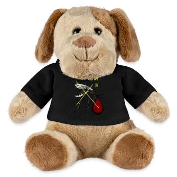 Mücken Plage Insekten Schädlinge Mücke Sommerzeit - MiniFeet® Hund Helge - Schwarz - Vorne