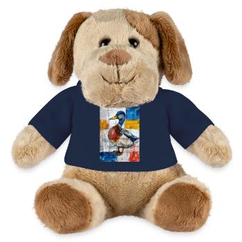 Canard - Chien en peluche Helge MiniFeet® - bleu marine - Devant