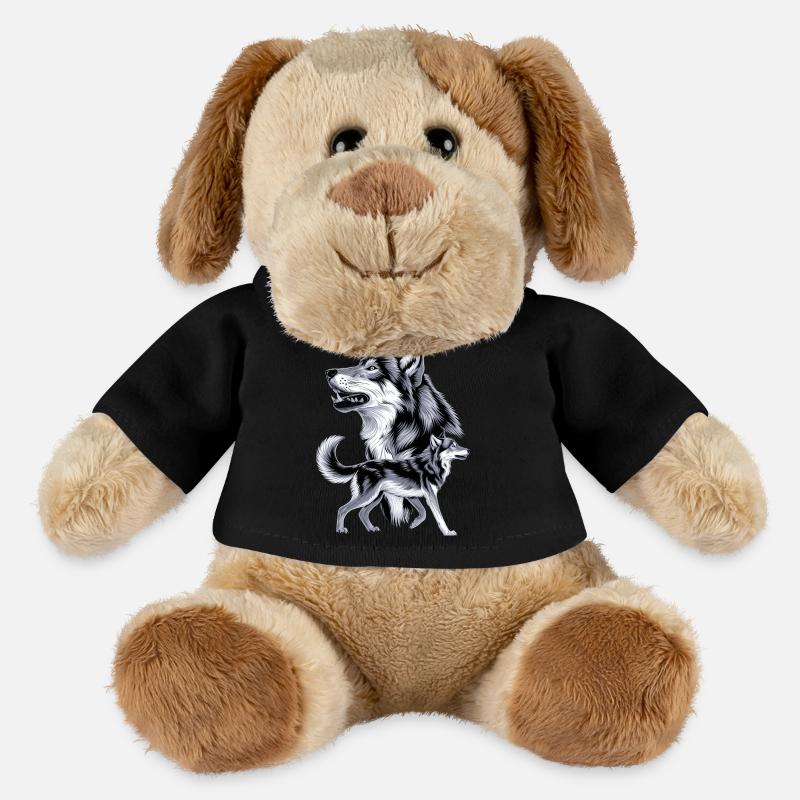 Wolf - MiniFeet® Hund Helge - Schwarz