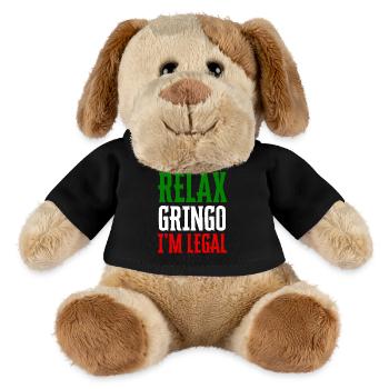 Entspannen Sie sich Gringo Ich bin legal Lustige Einwanderung - MiniFeet® Hund Helge - Schwarz - Vorne
