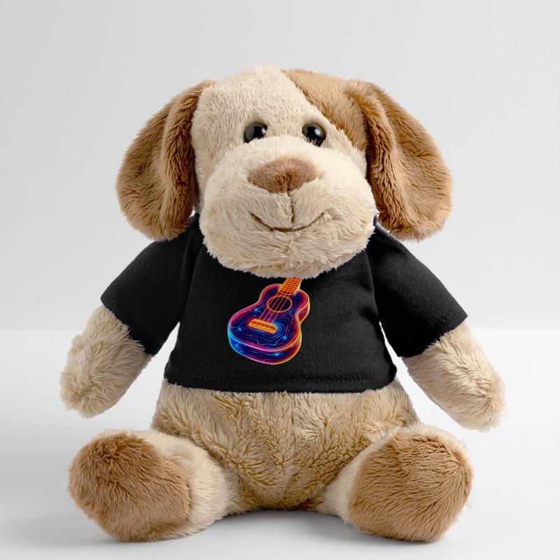 Ukulélé Synthwave Chien en peluche Helge MiniFeet®