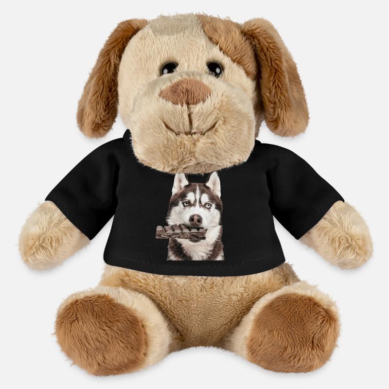 Sibirischer Husky - MiniFeet® Hund Helge - Schwarz