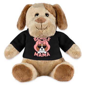 Beagle Maman Chien Maman Drôle Beagle Cadeau - Chien en peluche Helge MiniFeet® - noir - Devant
