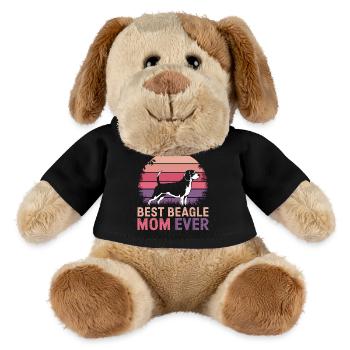 Beagle Maman Chien Maman Drôle Beagle Cadeau - Chien en peluche Helge MiniFeet® - noir - Devant