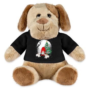 Nikolaus Santa Christmas Waldbewohner Zerge - MiniFeet® Hund Helge - Schwarz - Vorne