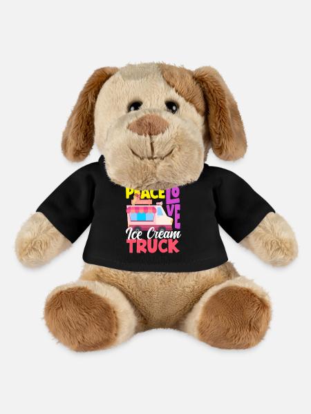 Friedliche Liebe Eiscreme Truck Liebhaber - MiniFeet® Hund Helge - Schwarz