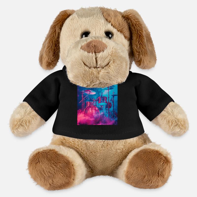 Percussion - Chien en peluche Helge MiniFeet® - noir