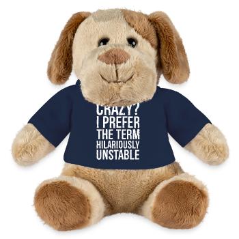 Crazy I Prefer The Term Hilariously Unstable - MiniFeet® Hund Helge - French Navy - Vorne