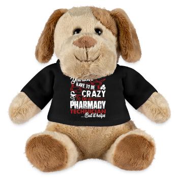 Pharmacy Technician Crazy Pharmacy Technician - MiniFeet® Dog Helge - black - Front