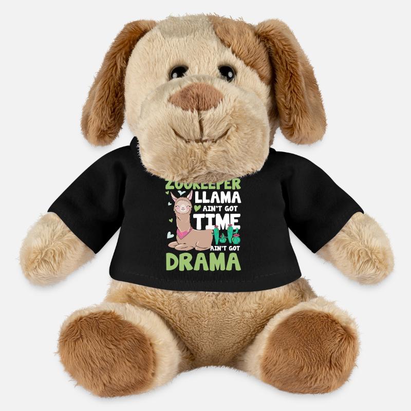 Zookeeper Llama Ain't Got Time For Your Drama - MiniFeet® Hund Helge - Schwarz