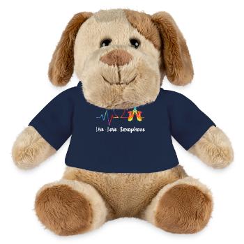 Saxophone Tie Dye Live Love - MiniFeet® Hund Helge - French Navy - Vorne