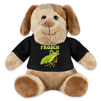 Froschkostüm BUSSI DEM FROSCH Lustiges Frosch - MiniFeet® Hund Helge - Schwarz - Vorne