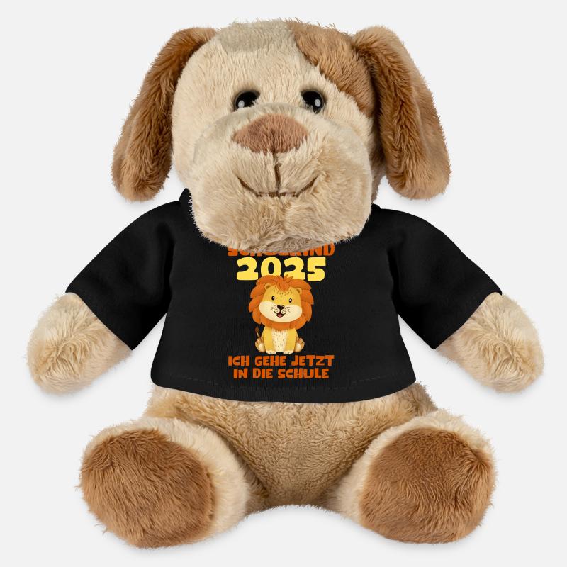 Schulkind 2025 Junge Mädchen Einschulung 2025 Deko - MiniFeet® Hund Helge - Schwarz