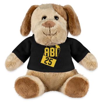 ABITUR 2025 ABI Geschafft Abiturient Lustiges - MiniFeet® Hund Helge - Schwarz - Vorne
