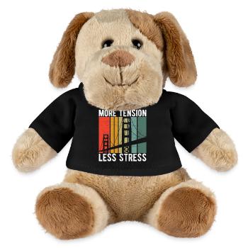 Bridge Engineer Bridge Construction - MiniFeet® Dog Helge - black - Front