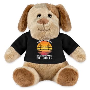 Bridge Engineer Bridge Construction - MiniFeet® Dog Helge - black - Front