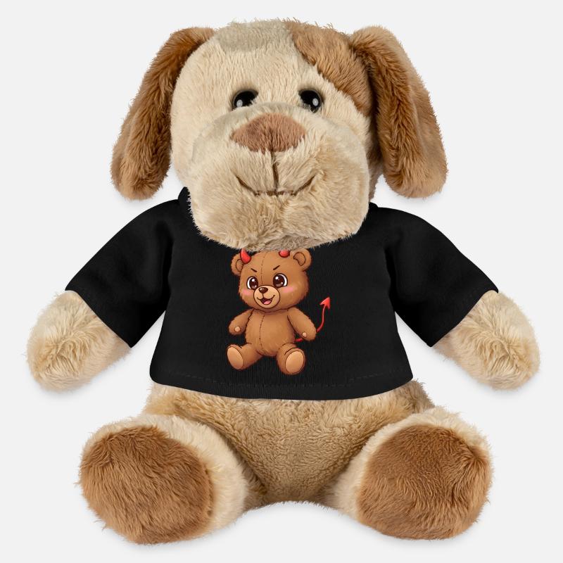 Teddybär Teufel - MiniFeet® Hund Helge - Schwarz