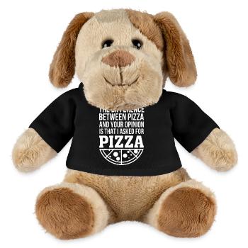 Pizza Lover - MiniFeet® Dog Helge - black - Front